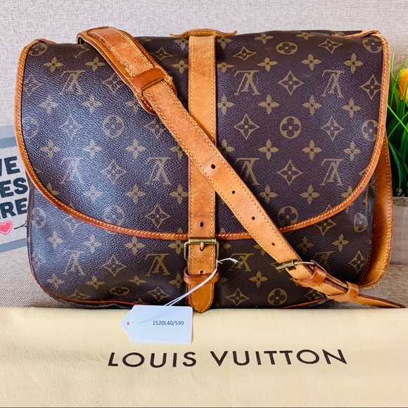 Louis Vuitton Handbags - Louis Vuitton Bag saumur 35 monogram leather brown